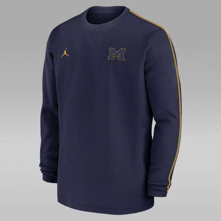 Michigan Sideline Coach Men's Jordan Brand Dri-FIT College Long